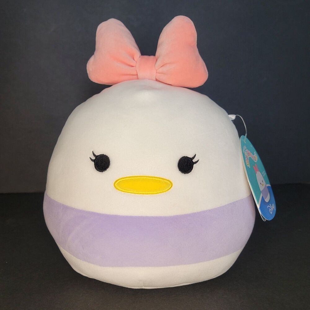 Squishmallow Daisy Duck NWT Disney Plush 8” Soft Stuffed Toy Collector Gift